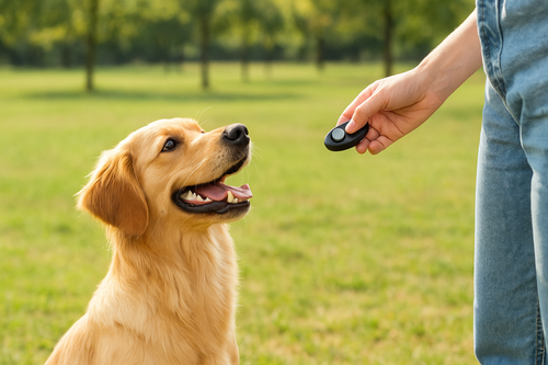how to use a dog clicker