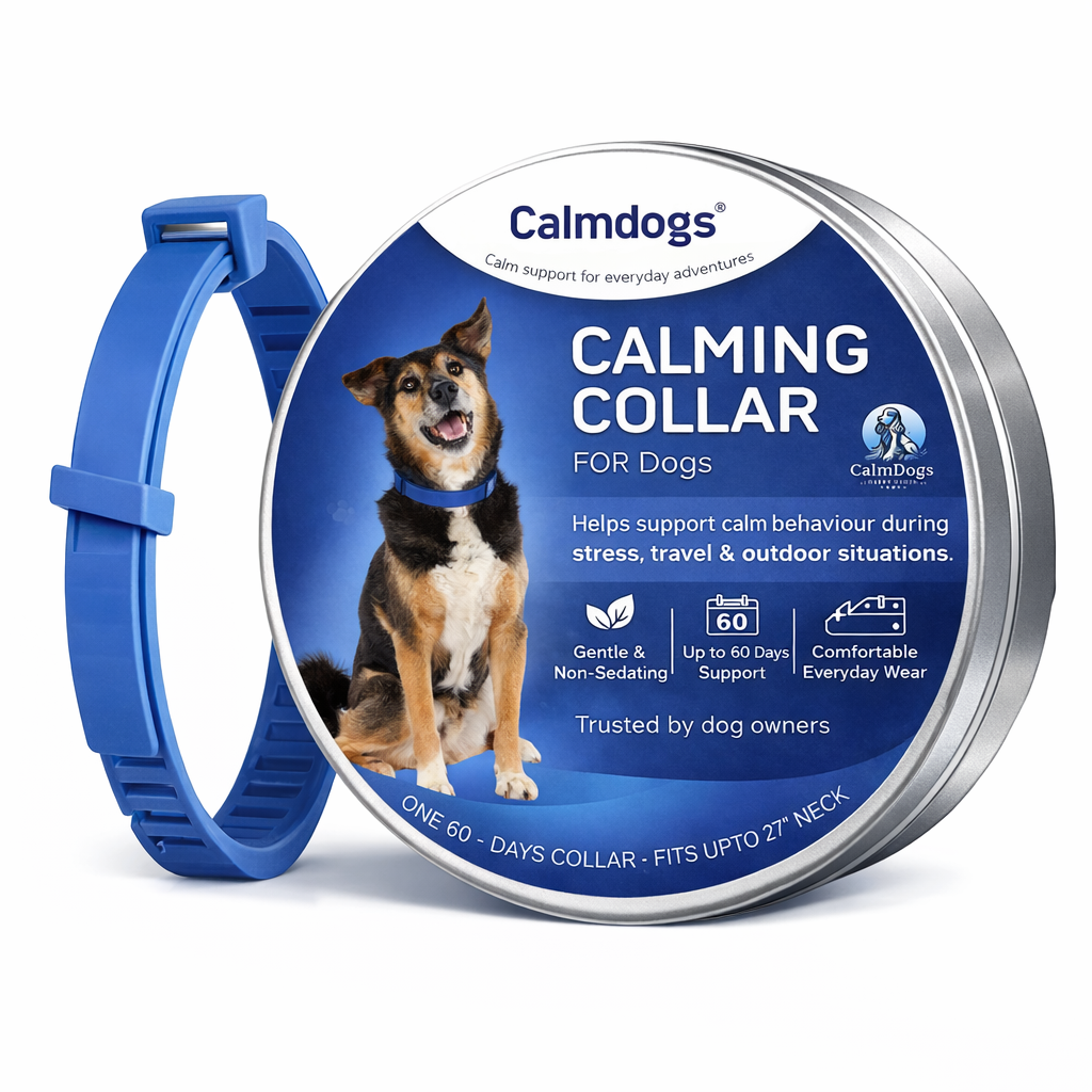 Calming Dog Collar UK | Non-Sedating Anxiety Relief – Calmdogs