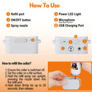 Deluxe Automatic Dog Training Spray Collar, Dog Collar with Citronella Spray Ecollar Dog Collar