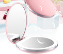 Compact Mirror With LED Light - USB Rechargeable Pocket LED Mirror