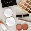 Compact Mirror With LED Light - USB Rechargeable Pocket LED Mirror