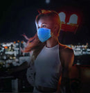 Face Mask with LED Light - Multi - Colours Face Light Up Mask Party Accessories