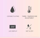 USB Portable Titanium Mini Travel Wireless Hair Straightener & Curler Hair Straightener