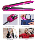 Wireless USB Rechargeable Portable Titanium Travel Hair Straightener Flat Irons Hair Straightener