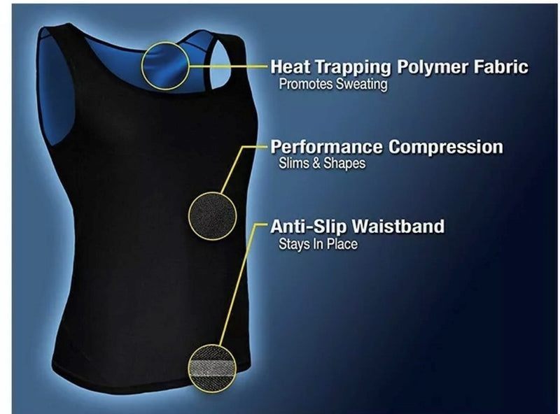 Sweat Shaper Sauna Vest - Slimming Sweat Vest Fat Burning Top