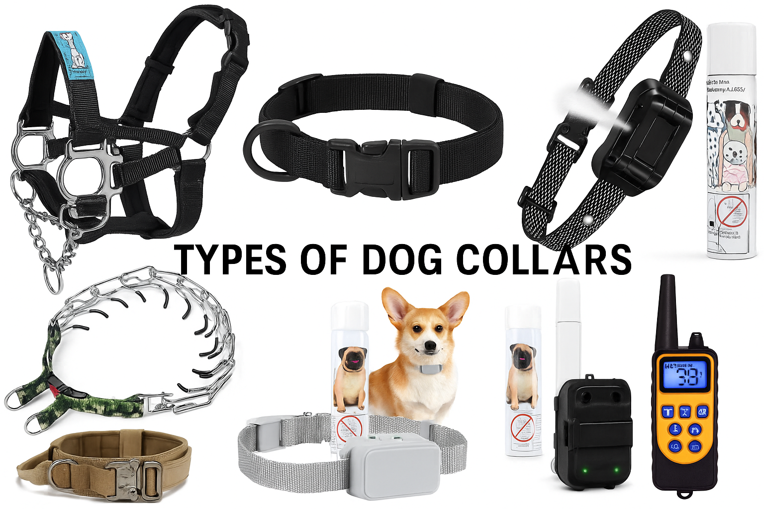 Curated visual reference: Picture Idea: 12 Types Of Dog Training Collars