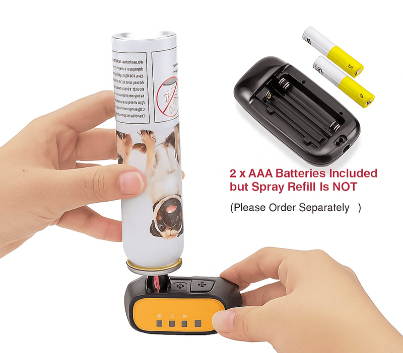 Automatic & Remote - Controlled Citronella Dog Spray Collar – No Shock, Rechargeable, Humane Bark Training Dog Collar