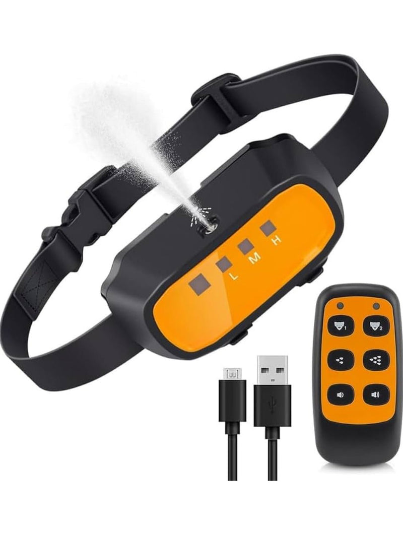 Automatic & Remote - Controlled Citronella Dog Spray Collar – No Shock, Rechargeable, Humane Bark Training Dog Collar