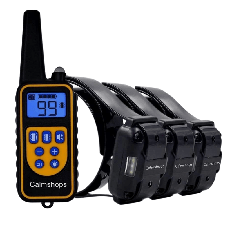 Dog Training Collar - NO SHOCK Vibrating Dog Collar With Wireless Control - Calmshops.co.uk