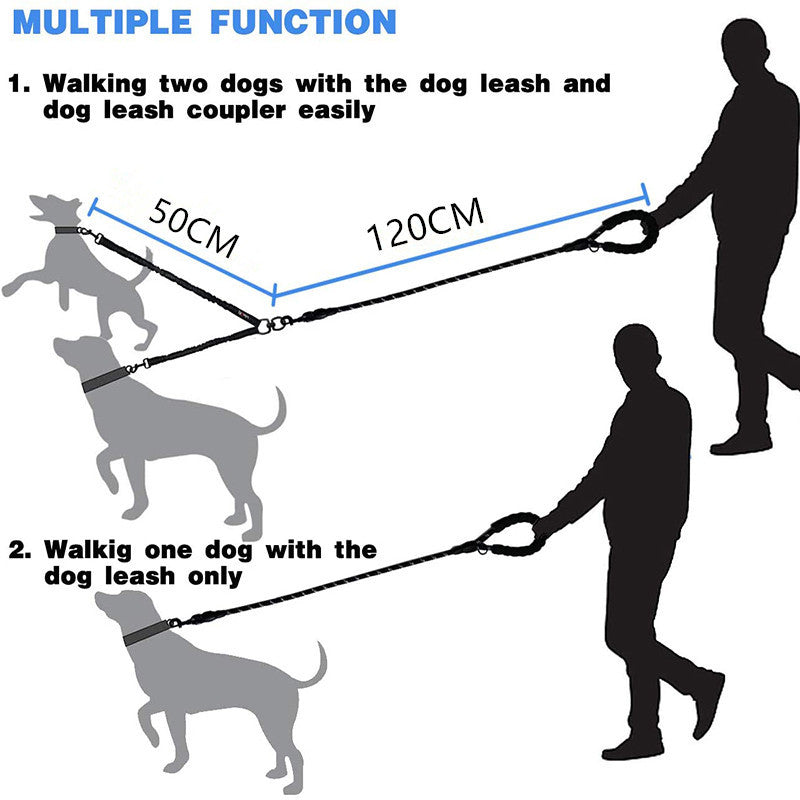dog lead for two dogs