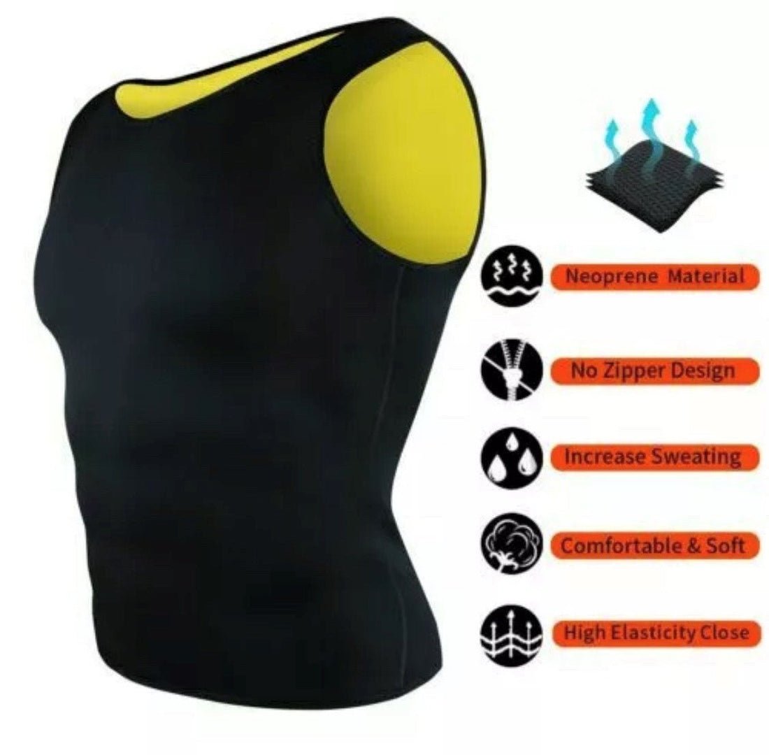 Men Sauna Vest Slimming Sweat Vest Sweat More Bodyshaper