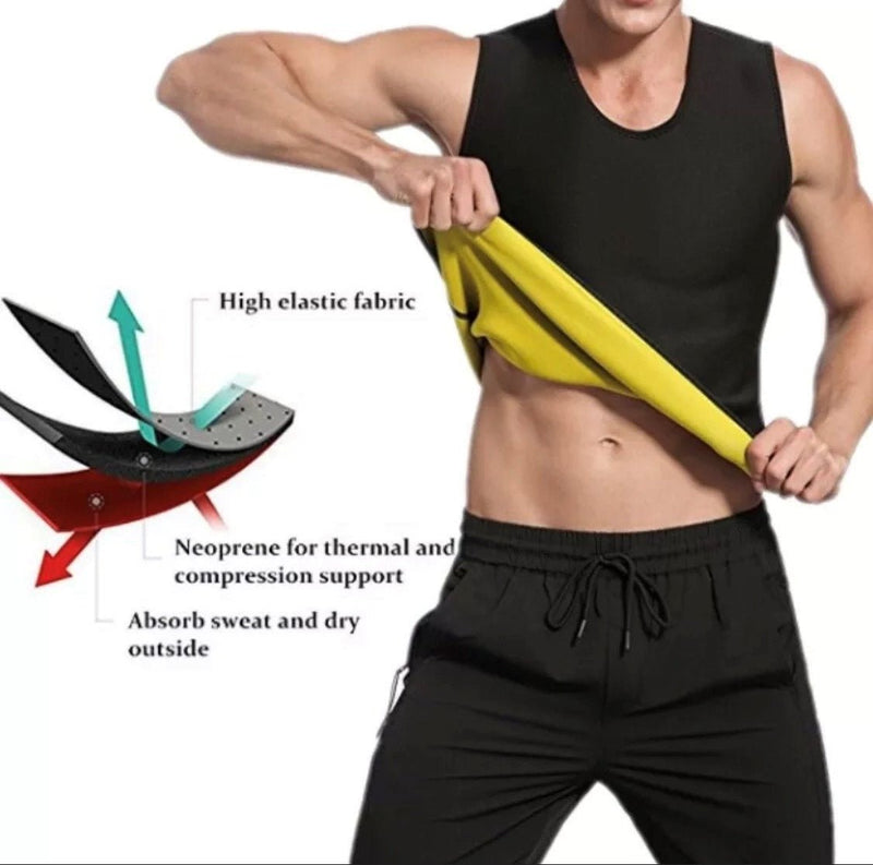 Men Sauna Vest - Slimming Sweat Vest - Calmshops.co.uk
