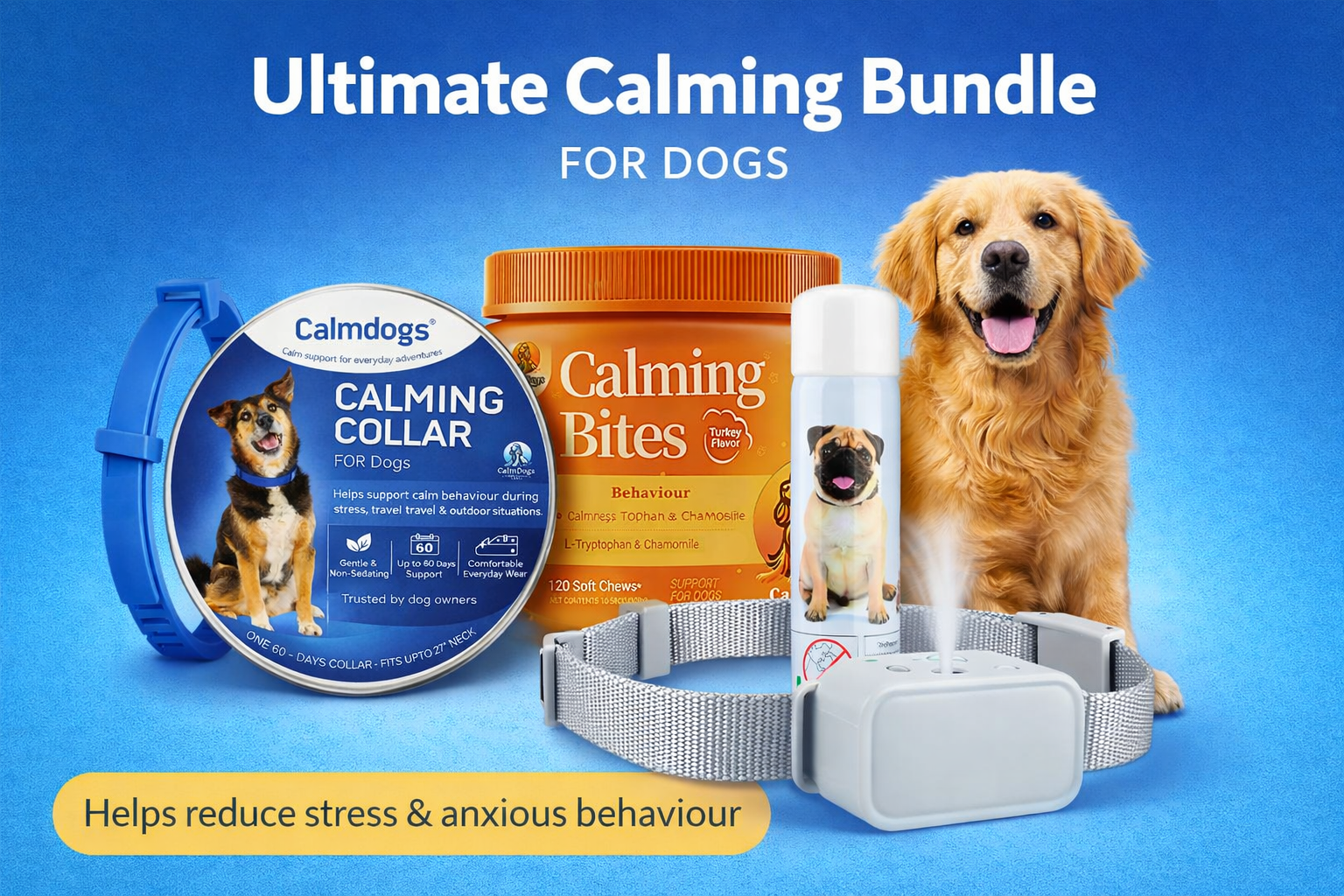 Ultimate Calming Bundle for Dogs | No Shock Anxiety Solution UK