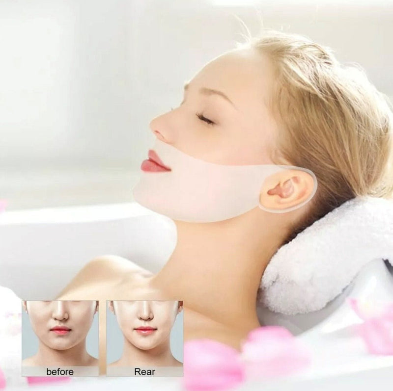 V Line Face Lifting Mask Double Chin Reducer V Shape Slimming Firming Mask Slim - Calmshops.co.uk