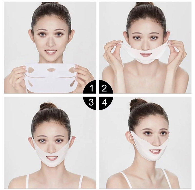 V Line Face Lifting Mask Double Chin Reducer V Shape Slimming Firming Mask Slim - Calmshops.co.uk