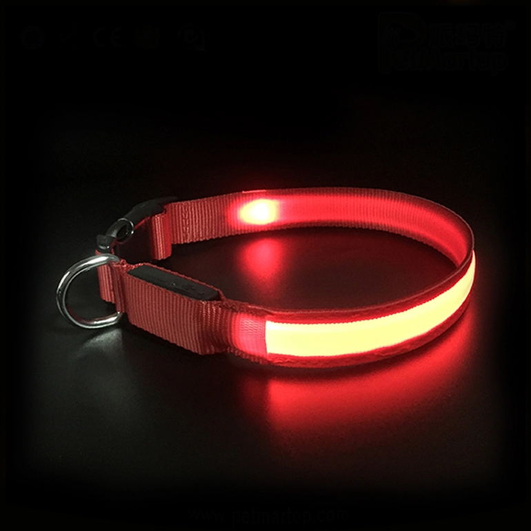 Led Light Dog Collar For Dogs, Light Up Collar for Dogs USB Rechargeable